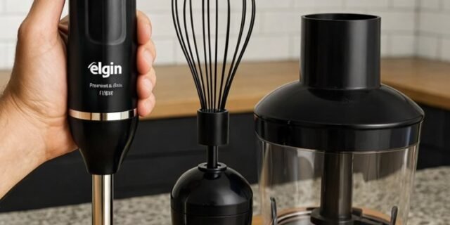 Mixer Vertical Turbo Chef Elgin 3 em 1 200W Preto 110v