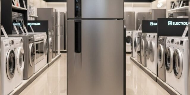 Electrolux Geladeira Electrolux Frost Free 320L Duplex Inox Look (TF38S) 127V