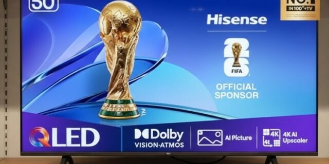 Hisense Smart TV 4K 50″ Polegadas 50Q6QV QLED com Dolby Vision, HDR10+, HLG, Filmmaker Mode, Dolby Gaming, Dolby Atmos, Compatibilidade Alexa e Google