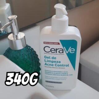 CeraVe Gel de Limpeza Acne Control, para Pele Oleosa e Acneica, com Ácido Salicílico, Niacinamida e 3 Ceramidas Essenciais, Reduz Espinhas e Cravos