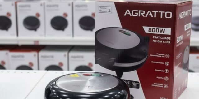 Agratto Omeleteira mr. Cheff AOIP01I-01 inox redonda 800w 127v