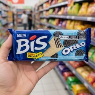 Wafer Oreo Cobertura Chocolate Branco Lacta Bis Pacote 100,8G