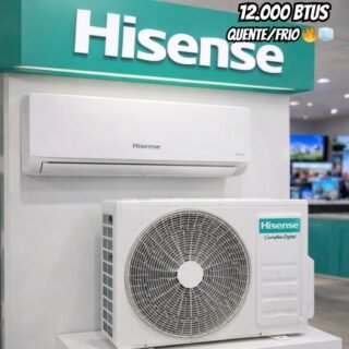Ar Condicionado Split Inverter Hisense R-32 Hi-wall 12.000 Btus Quente E Frio Wi-fi 220v