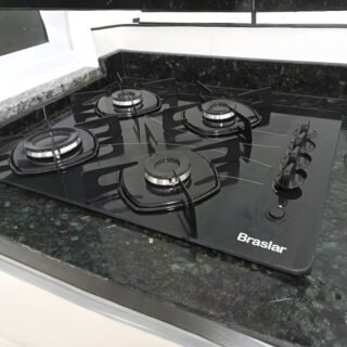 Cooktop Braslar Pop Gás 4 Bocas Mesa Vidro – Bivolt