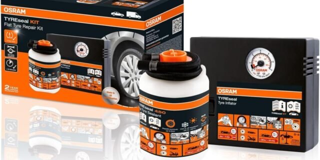 KIT SELANTE PARA PNEUS – GEL E COMPRESSOR OTSK4 OSRAM