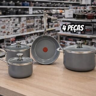Jogo De Panelas Tefal Ceramic Vitality 4 Peças