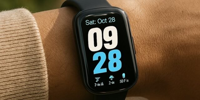 Relógio Inteligente Tranya ES11 Monitoramento Esportivo, 1.47“ Tela HD Touch, IP68 à Prova d‘Água, Bateria de 5-7 Dias, Notificações, Smartwatch