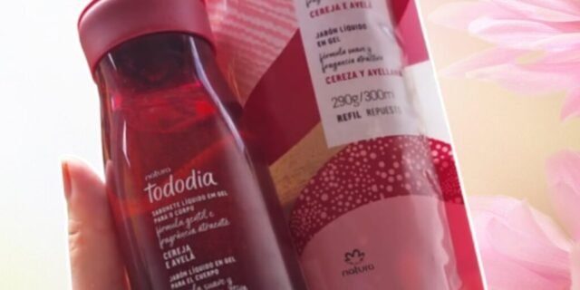 Kit Sabonete Líquido em Gel Tododia Cereja e Avelã com Refil