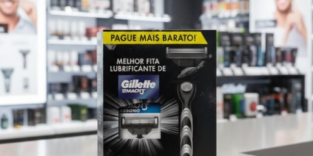 Kit Mach3 Carbono 1 Cabo + 2 Refis, Higiene Pessoal, Cuidado com a barba, Lâminas e Aparelhos de Barbear