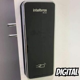 Fechadura Digital de Sobrepor Fr201 Preto Intelbras