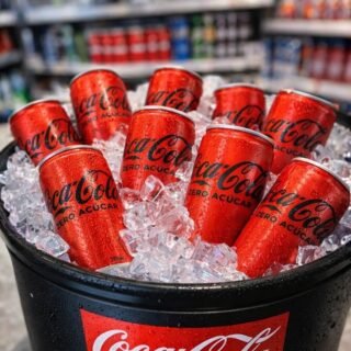 Pack de Coca Cola Sem Açúcar Lata 310ml 6 unidades