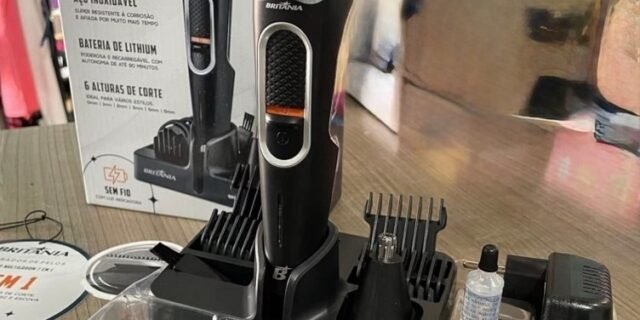 Aparador De Pelos Britânia Bap21p Multigroom 7 Em 1