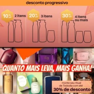 DESCONTO PROGRESSIVO: LEVE 4 OU MAIS itens com 30% de Desconto Real