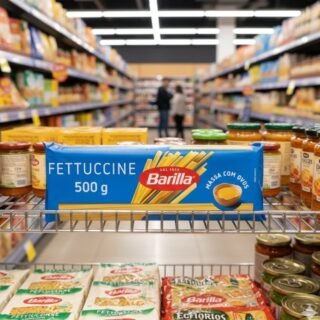 Barilla Fettuccine – Macarrão com Ovos, 500g