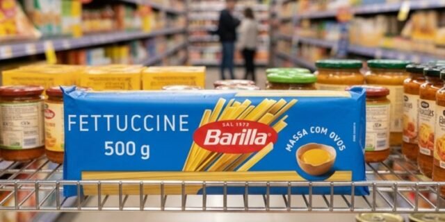 Barilla Fettuccine – Macarrão com Ovos, 500g