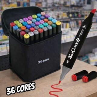 Caneta Marcador para Colorir Desenho Professional, Pontas Duplas, Codificados por Cores,Caixa de Bônus marcadores artisticos de Arte para Estudante