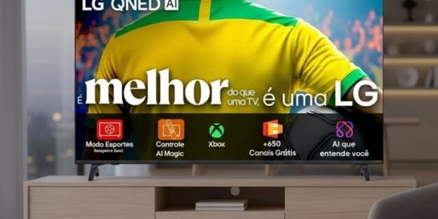 Smart Tv 4k 65 LG Qned73 Portal De Games Processador Ai 7 Gen8 4k Super Upscaling Google Cast Integrado Controle Ai Magic Webos 25 Modo Esportes Alerta De Esportes