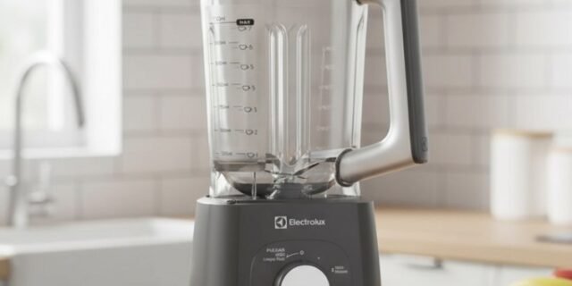 Electrolux Liquidificador 1000W 2,7L com TriForce, 5 Velocidades, Lâminas TruFlow, Função Pulsar 3 em 1 Cinza EBL1000 220v