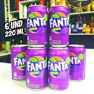 Pack de FANTA UVA LT 220ML 6 unidades