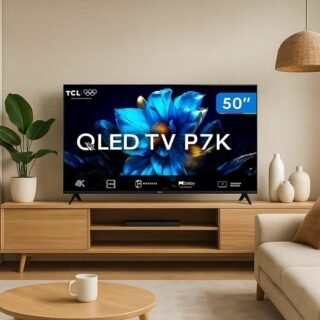Smart TV TCL 50 Polegadas QLED 4K P7K WiFi Bluetooth Google TV HDR10+ Dolby Atmos Dolby Vision 50P7K