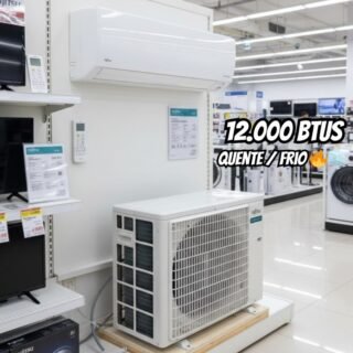 Ar Condicionado Split Hi Wall Fujitsu Inverter Airstage Essencial 12.000 Btus Quente e Frio 220v R-32