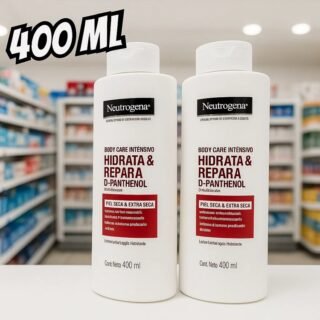 Neutrogena Hidratante Corporal Body Care Intensive Hidrata&Repara, Kit com 2 Unidades de 400ml