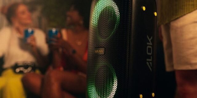 Waaw By Alok Caixa De Som Infinite 100 Bluetooth, Tipo Torre, Até 14h De Autonomia, 4 Alto-falantes, Tws, 100w Rms