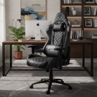 Cadeira Gamer Profissional TGC12 Preta ThunderX3