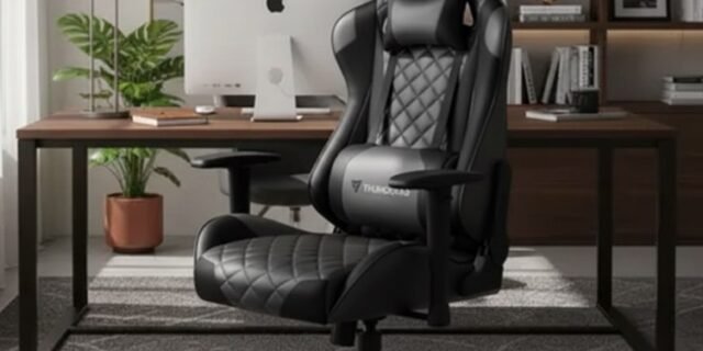 Cadeira Gamer Profissional TGC12 Preta ThunderX3