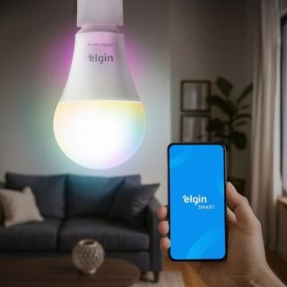 Lâmpada Inteligente Mais Potente 15W Smart Color RGB Wifi Elgin