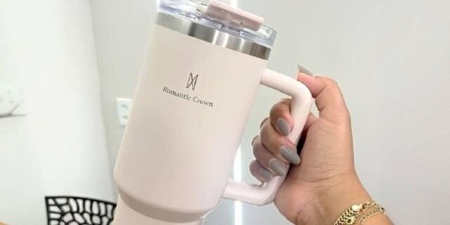 Copo Térmico Gigante 1,2l Inox Com Tampa E Inox Canudo