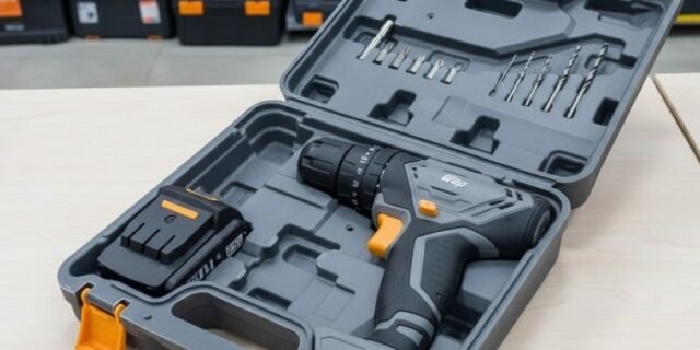 WAP Parafusadeira Furadeira de Impacto à Bateria 3/8″ 12V WF 12K4.2 com 18 Níveis de Torque e Kit Acessórios e Maleta