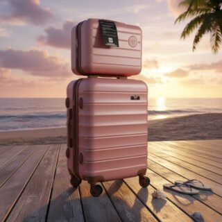 Kit Mala De Viagem Bordo Mão Pequena 10kg Abs Cadeado 36