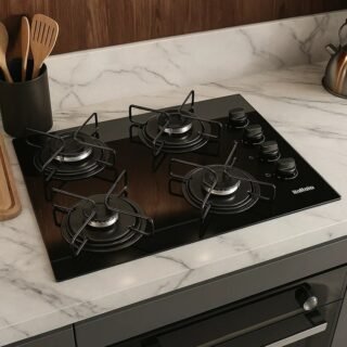 Cooktop Itatiaia Essencial 4 Bocas cor Preto