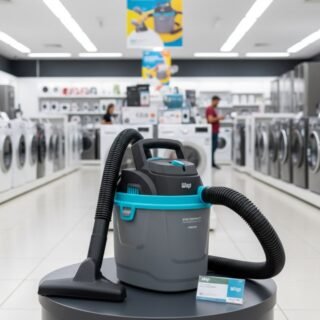 WAP Aspirador de Pó e Água Barril GTW COMPACT, Compacto, 5,5 Litros, com Filtro Lavável, 150mbar 1400W 127V