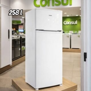 Geladeira Cycle Defrost 332L Prateleiras Removíveis Branca Consul – CRD37MB 110V