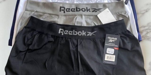 Kit 6 Cuecas Boxer Reebok Microfibra Sem Costura