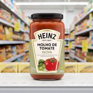 Heinz Molho de Tomate Rústico Oliva em vidro, 320G