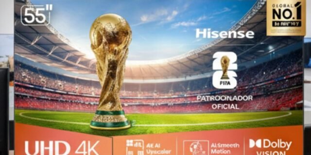 Hisense Smart TV 4K 55″ Polegadas 55A6NV com Dolby Vision, HDR10, HLG, Dolby Gaming, Film Maker, DTS Virtual X, Compatibilidade Alexa e Google Home