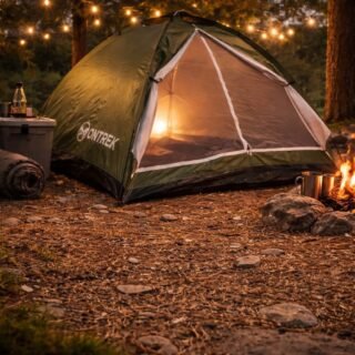 Barraca Camping 4 Pessoas Compacta Com Bag Tipo Iglu Ontrek MC981 Cor Azul