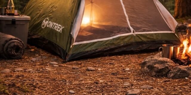 Barraca Camping 4 Pessoas Compacta Com Bag Tipo Iglu Ontrek MC981 Cor Azul