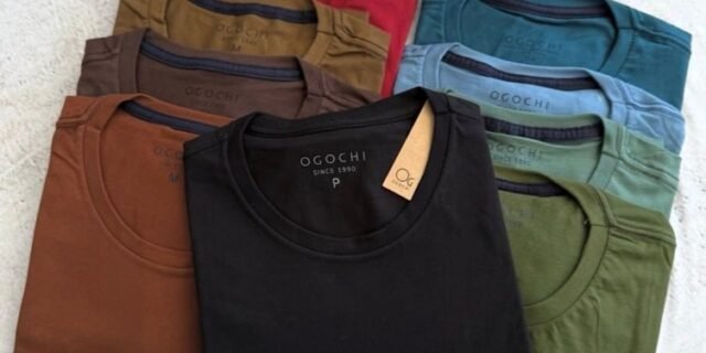 Camiseta Ogochi Básica Algodão Original Lisa Masculina