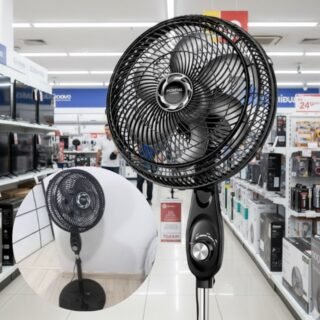 Ventilador Coluna Mondial 220V, 30cm, 6 pás, Turbo