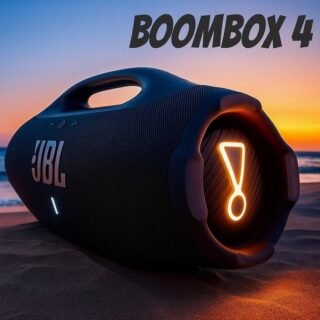 JBL, Caixa de Som, Boombox 4, Bluetooth, Som JBL Pro, AI Sound Boost, Graves Personalizáveis, Bateria de até 34h, IP68, Áudio Lossless – Preta