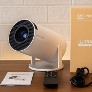 Mini Projetor Davely HY300 4K Android com Wi-Fi e Bluetooth