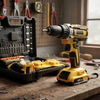 Furadeira Parafusadeira De Impacto Sem Fio Kit 2 Baterias