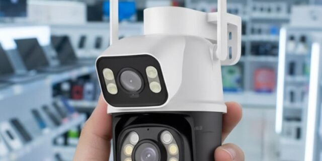 Câmera Segurança Ip Externa Wifi A28 App Icsee À Prova Dágua
