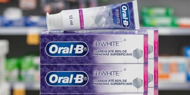 Oral-B Pasta de Dente 3D White Brilliant Fresh Micropartículas Branqueadoras 53 ml, 6 Unidades