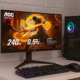 Monitor Gamer Aoc Legend 27 240hz 0,5ms, Preta/vermelho, Medio, C27g2ze