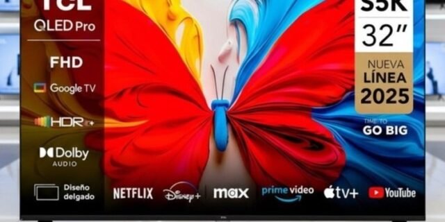 Smart Tv 32 Polegadas Fhd 32s5k Qled Dolby Audio Tcl